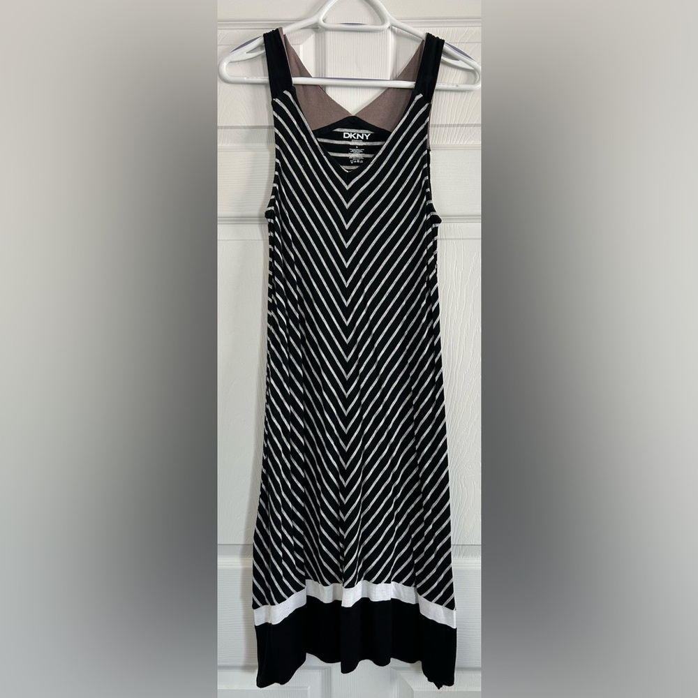 Black and gray Striped Women's dress